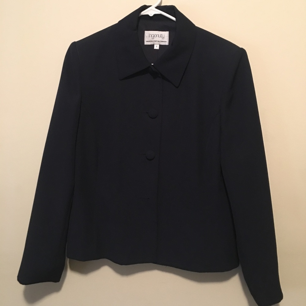 Black Button Up “Ingenuity” Jacket